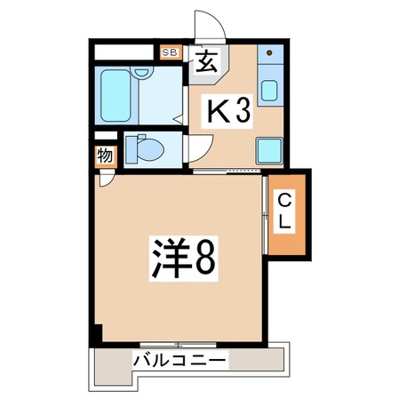 郡山駅 徒歩34分 2階の物件間取画像